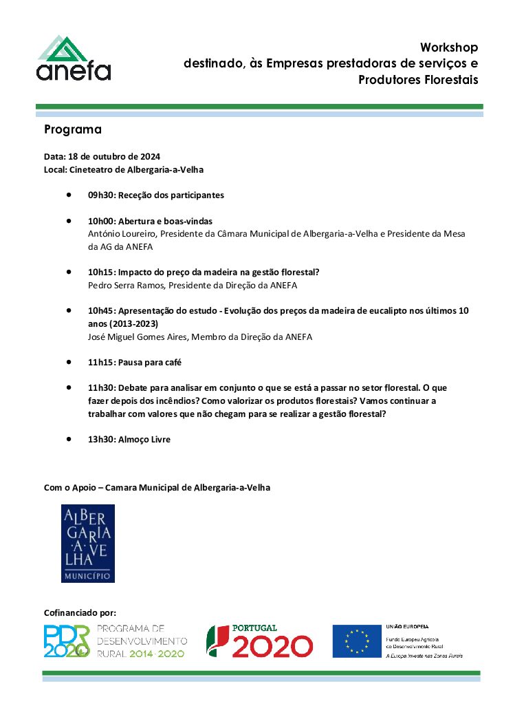 Workshop destinado, às Empresas prestadoras de serviços e Produtores Florestais